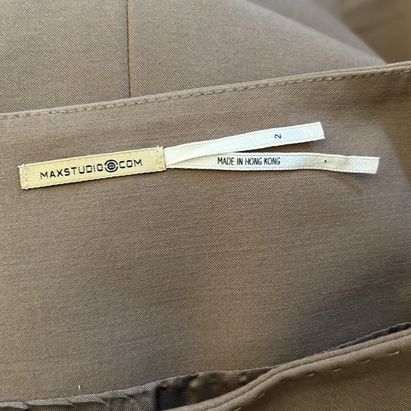 Max Studio Tan Beige Office Pencil Skirt 2 - Picture 7 of 14